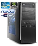 Leiser PC - CSL Speed 4708 (Core i7) - Gaming QuadCore! PC-System mit Intel Core i7-2600 4x 3400 MHz, 1000GB SATA, 8192MB DDR3, ASUS Mainboard, GeForce GT 520 2048MB, DVD-RW, CardReader, 7.1 Sound, GigLAN, USB 3.0