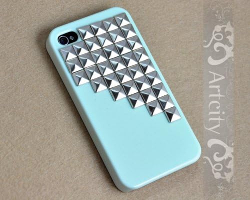 Studded Iphone 4 Case Stud Studded -Tacky - Flower Hard Case Iphone 4s Studs Case Cellphone Hard Case