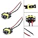 PartsSquare 1 Pair 881 H11 880 Plug Wiring Harness Sockets For Headlight Fog Driving Light