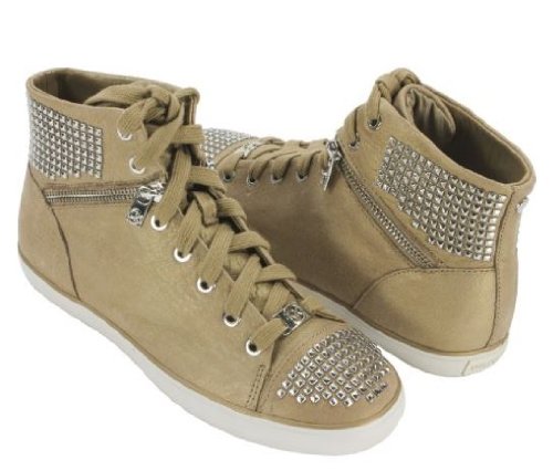Michael Kors Women's Boerum Studded High Top Sneaker in Dark Khaki