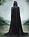 Unisex Crushed Velvet Hooded Christmas Cloak Full Length Costume Party Capes