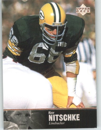1997 Upper Deck Legends Football Card # 15 Ray Nitschke - Green Bay Packers - NFL Trading Card in Screw Down Case