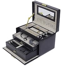 Hot Sale Jewelry Box Genuine Leather With Matching Travel Case