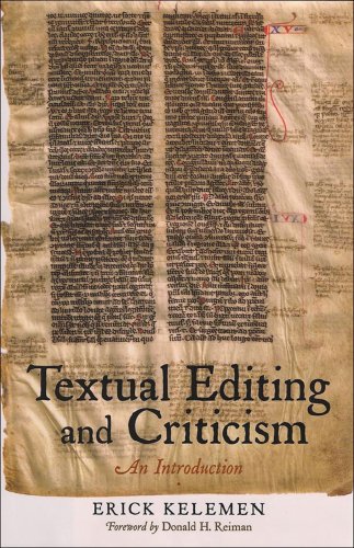 textual editing and criticism an introduction