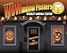 WOWindow Posters Jack O'Lantern Pumpkin Halloween Window Decoration 34.5