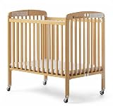 Foundations 75-SS-N3 HideAway Full-Size Folding Crib - Natural