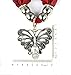 Huan Xun Women's Elegant Style Butterfly Pendant Purple Scarf