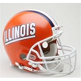 Illinois Fighting Illini Deluxe Replica Riddell Full Size Helmet