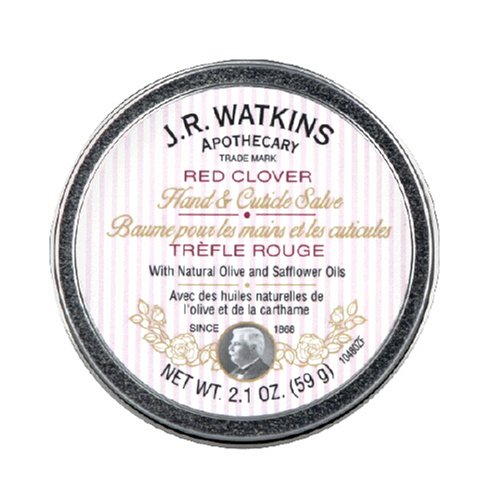 J. R. Watkins Hand & Cuticle Salve, Red Clover, 2.1 oz (59 g) (Pack of 4) by J.R. Watkins Apothecary