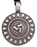 Celtic Irish Shield Pewter Pendant Necklace