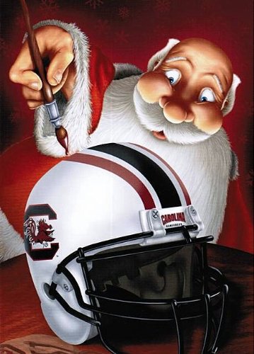 South Carolina USC Gamecocks Christmas Cards and Envelopes 12-Pack