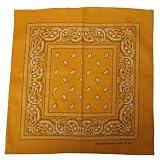 Gold Paisley Bandanas