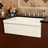30 Damali Single Bowl Fireclay Farmhouse Sink - Biscuit