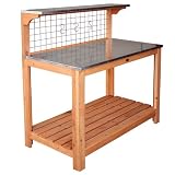 Habau 695-FSC Gartentisch mit verzinkter Arbeitsplatte
