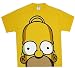 The Simpsons - Homer Face Bright Yellow T-Shirt for men