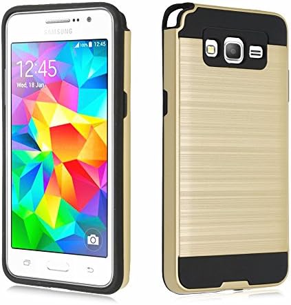 Grand prime Case, Cimio [Shock-Absorption] 2 in 1 Hybrid Heavy Duty High Impact Maximum Drop Protection Dual Layer Protective Shockproof Case for Samsung Galaxy Grand Prime G530