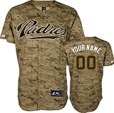 San Diego Padres Majestic -Personalized With Your Name- Alternate Digital Camo Replica Jersey