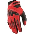 Thor MX Spectrum Men's MotoX Motorcycle Gloves w/ Free B&F Heart Sticker Bundle - Red