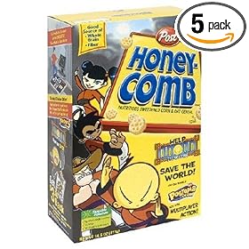 Post Honeycomb Cereal, 14.5-Ounce Boxes (Pack of 5)