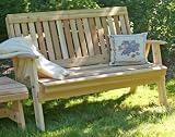 4' Red Cedar Classic English Garden Bench