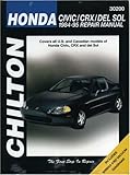 Honda Civic, CRX, and Del Sol, 1984-95 Repair Manual (Chilton Automotive Books)