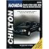 Honda Civic, CRX, and Del Sol, 1984-95 Repair Manual (Chilton Automotive Books)