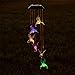 Yescom Solar Wind Chime Hummingbird LED Lights Waterproof Outdoor Yard Garden Decor Christmas Xmas Gifts Changing Color Windchime