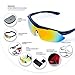 RIVBOS 806 POLARIZED Sports Sunglasses with 5 Set Interchangeable Lenses for Cycling