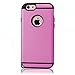 iPhone 6 Case, iPhone 6S Case, CHTech Fashion Double Layer Heavy Duty Protection Scratch Proof Armor Case for Apple Case Cover for Apple iPhone 6/6S [Rose]