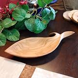 Hand Carved Olive Wood Fish Dish