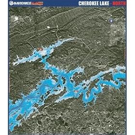 NAVIONICS PAPER TN: CHEROKEE LAKE NORTH HOTMAPS by Navionics