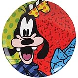 Disney by International Artist Romero Britto for Enesco Goofy Plate 8 IN