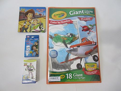 Disney Toy Story + Planes Bundle 18 Giant Coloring Poster Pages, Learning Cards, the Wild West Story