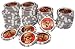 Lot of 50 Gray Pirate Skull Poker Chips 11.5g Quality