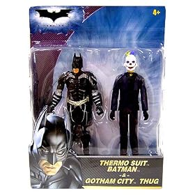 BATMAN THE DARK KNIGHT THERMO SUIT BATMAN AND GOTHAM CITY THUG 3.75 INCH ACTION FIGURE 2-PACK by