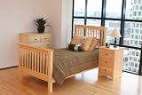 3 PIECE PINE TWIN SHAKER GROUP (Picture shown as queen size bed)