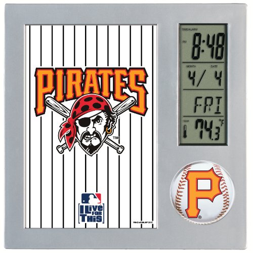 MLB Pittsburgh Pirates Digital Desk Clock