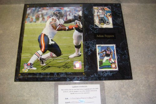 Julius Peppers Autographed Chicago Bears Wall Plaque w/ COA