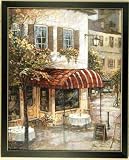 Red Cafe French Italian Paris Framed Print Picture