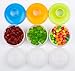Snack Dispenser, Kidsmile Twist-Lock Stackable Portable Baby Snacks Storage Containers/BPA Free Mini On-the-Go Food Containers/Set of 3 in Orange, Green and Blue