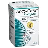 ACCU-CHEK Compact Test Strips, 102-Count Box
