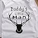 Baby Boys Daddy's Little Man Long Sleeve Bodysuit and Deer Pants Outfit with Hat