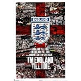 51a0FPeuOkL. SL160  England F.A. (England Till I Die) Sports Poster Print   24x36
