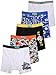 Dimore® Boys Underwear Brief 5 Pack Boxer Brief Stretch Car/Football Print Underwear