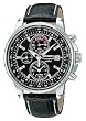 Seiko Men's SNAB65 Alarm Chronograph Leather Strap Watch