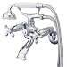Kingston Brass KS265C Clawfoot Tub Wall Mount Faucet, Polished Chrome