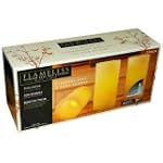 Flameless Scented Real Wax Candles with Timer, 3-Pack, Vanilla Scent, Flat Top Design