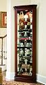 Furniture online: Pulaski Victorian Cherry Corner Curio - 21001