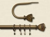 Review everydayhomeoutlet  / Arras Set of Two Drapery Holdbacks with Crown Finials - Vintage Gold
