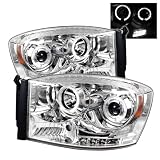 2006-2008 Dodge Ram Sonar LED Chrome Halo Projector Headlights